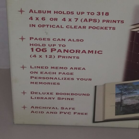 Photo Album Bonded Leather Hand Stitched By Rembrandt Brown Up To 318 4x6 Prints - Picture 3 of 3